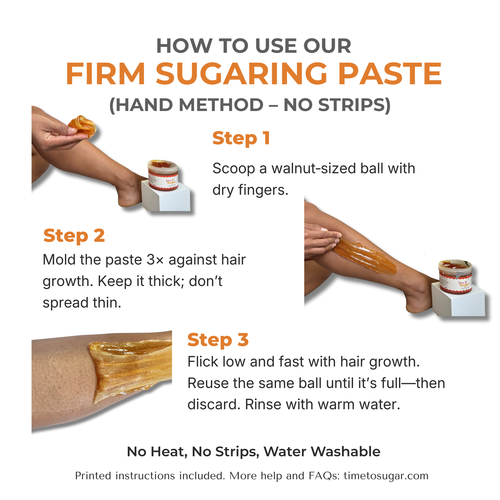 Firm Sugaring Paste – 2 Pack (2 × 13oz) | Natural Hair Removal - Time To Sugar