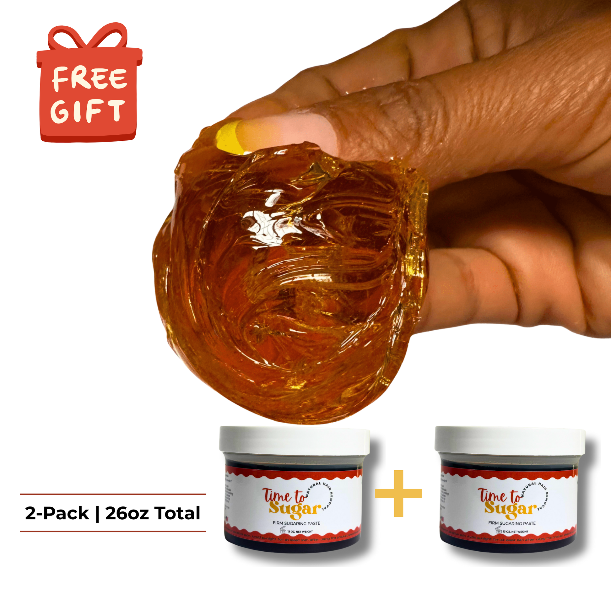 Firm Sugaring Paste – 2 Pack (2 × 13oz) | Natural Hair Removal - Time To Sugar